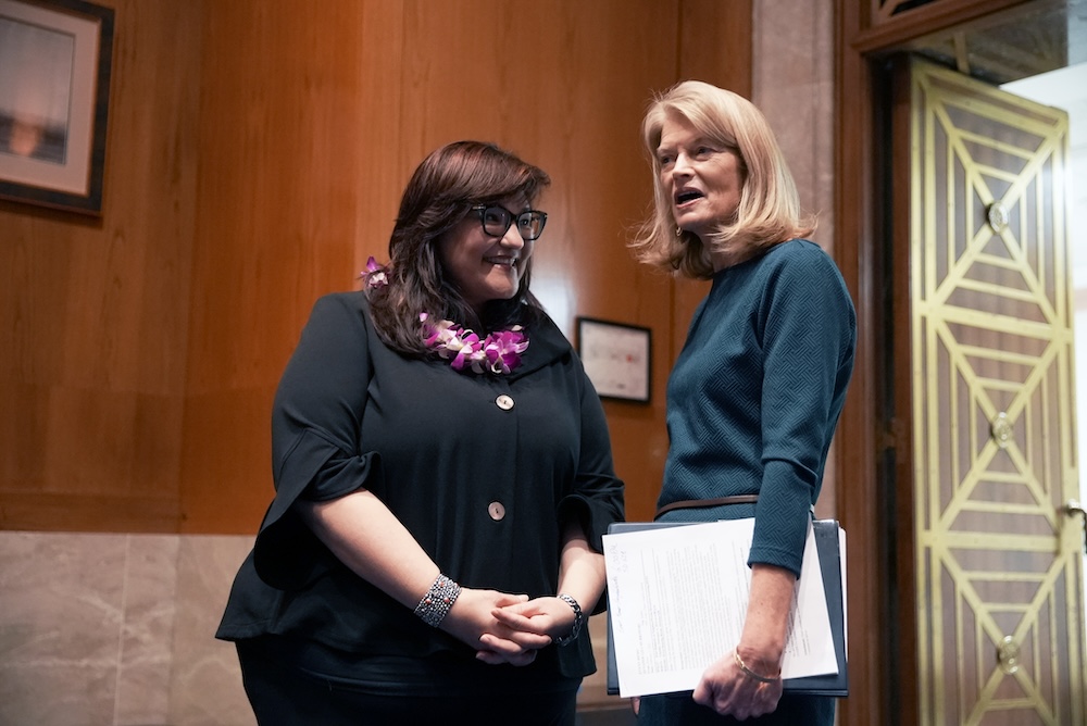 Marietta Rodriguez with Sen. Lisa Murkowski