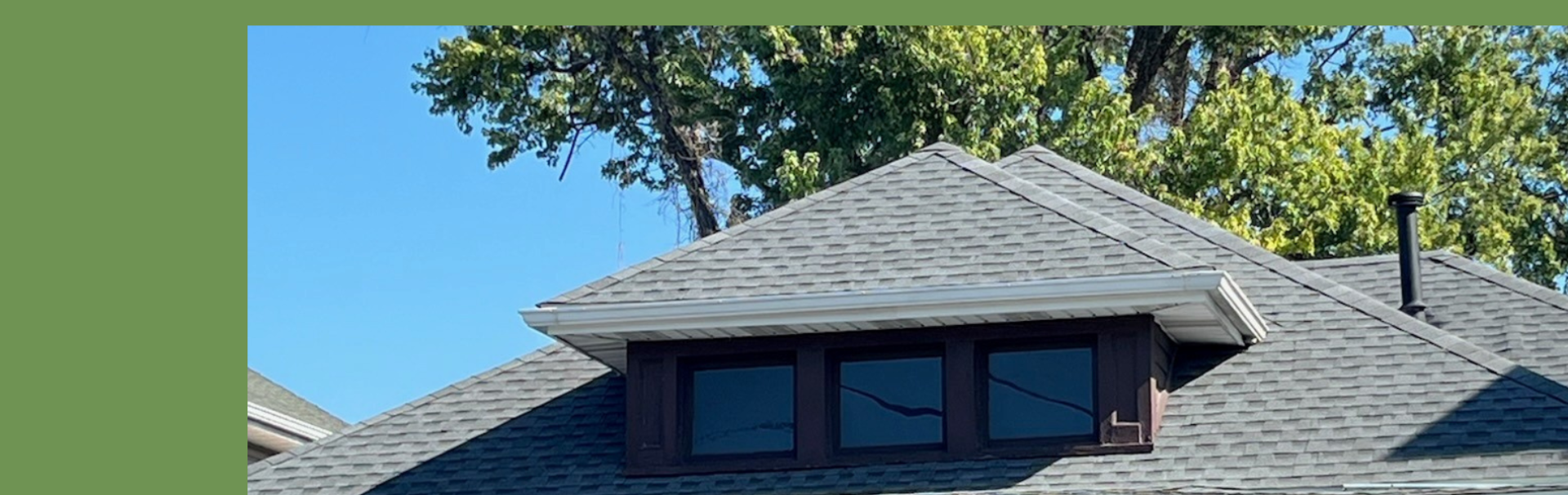 The roof of a home, representing first time homeowenrship.