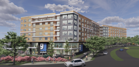 A rendering of the upcoming development in Arlington, Va.